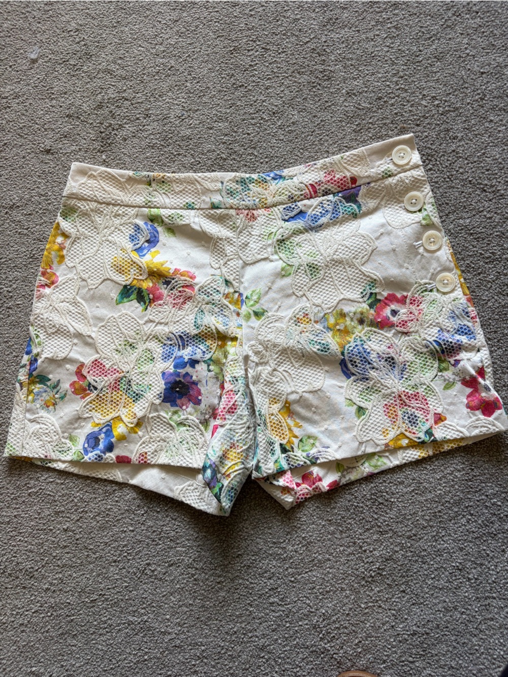 Anthropologie Elevenses Floral Shorts - 2